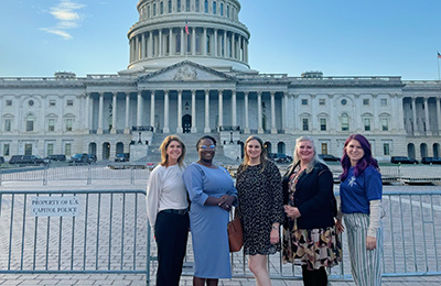 Emerging Leaders standing outside of the US Capitol Building