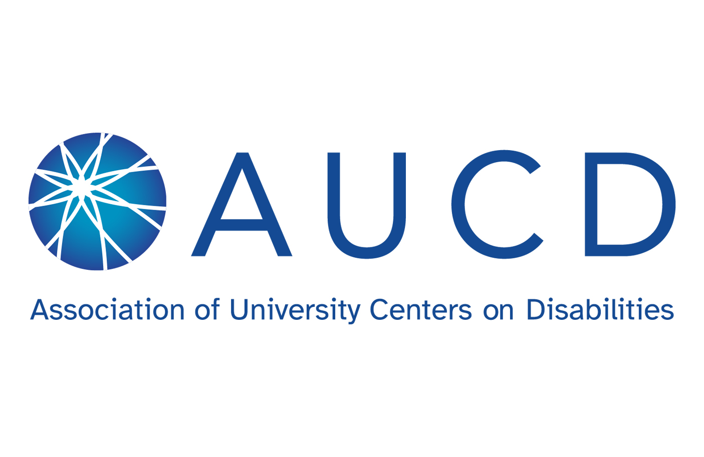 Description: Image of a globe with a burst of lines. Text: AUCD Association of University Centers on Disabilities