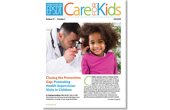 Iowa EPSDT Care for Kids newsletter photo